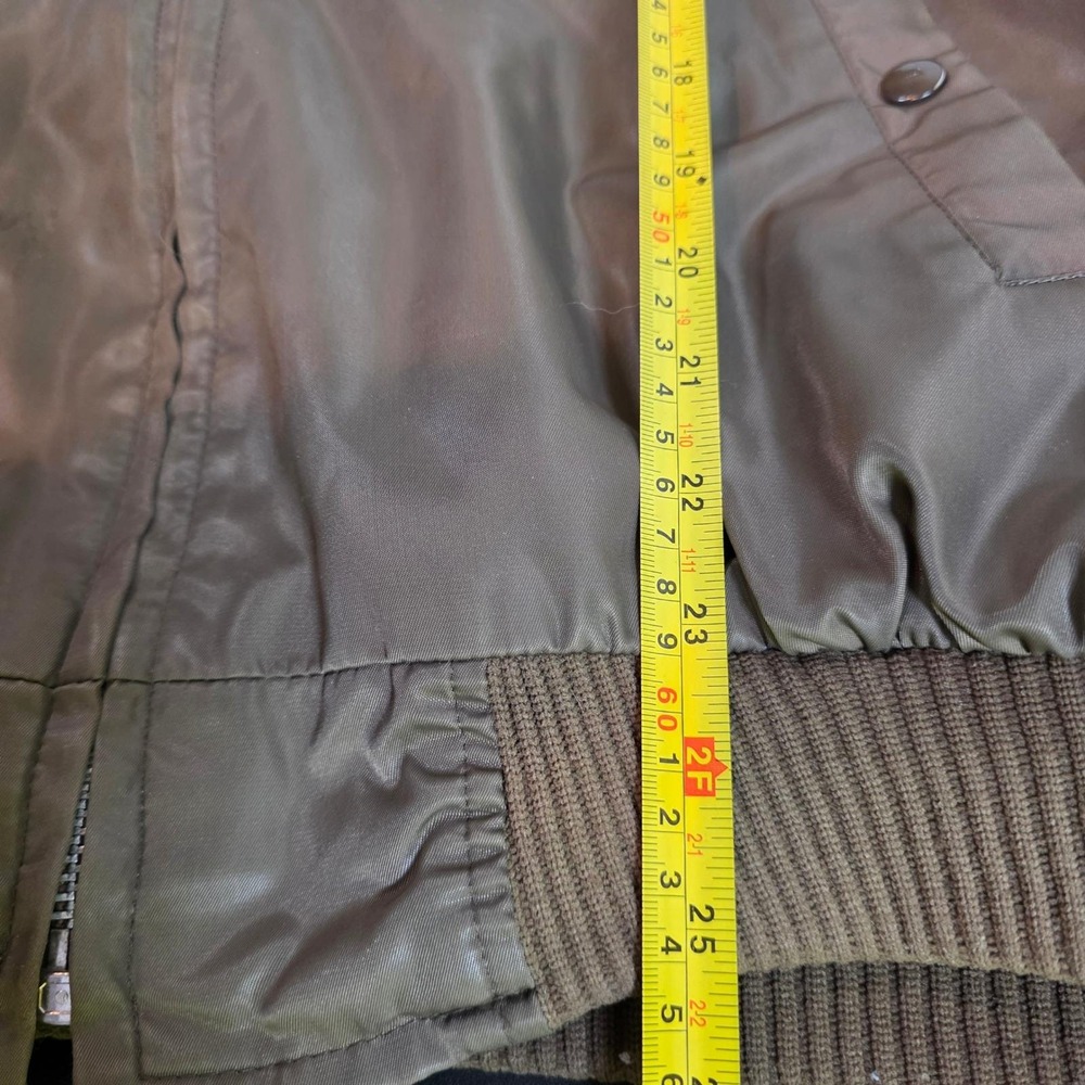 Vintage SEARS Work Leisure Men's Bomber Jacket Faux Fur Collar Aviator 70s Japan - Picture 7 of 10